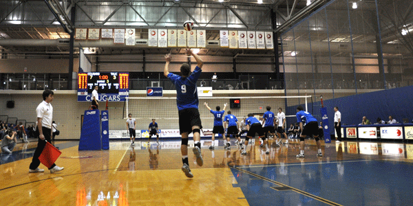 Men’s Volleyball team bumps up action